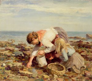 Collecte de coquillages - William Marshall Brown